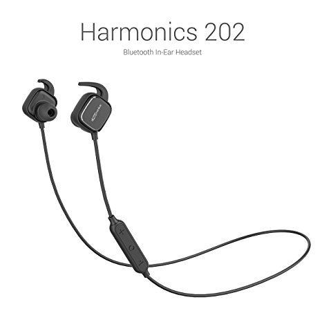 Portronics Harmonics 202 (Black) In-Ear Stereo Headphone With Smart Magnetic-Switch, Latest 4.1 Bluetooth, In-Line Microphone