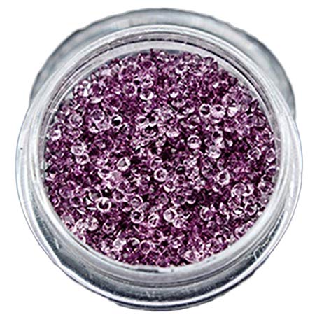 Bluelans® 300pcs Mini Purple Rhinestones Nail Art Decorations Gemstones (Purple)