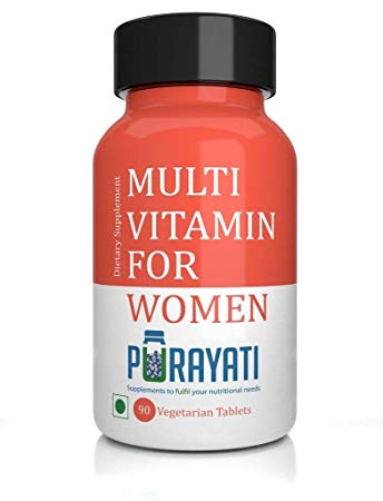 Purayati Multivitamin Tablets for Women - 90 Count