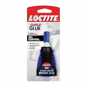 Loctite Super Glue Ultra Gel Control, Clear Superglue, Cyanoacrylate Adhesive Instant Glue, Quick Dry - 0.14 fl oz Bottle, Pack of 6