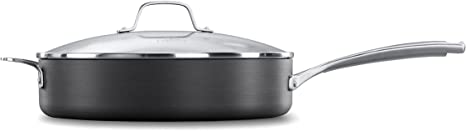 Calphalon Classic Hard-Anodized Nonstick Cookware, 5-Quart Saute Pan with Lid