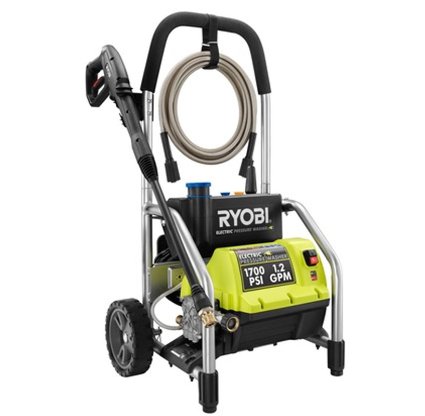 Ryobi 1700 PSI 1.2 GPM High Pressure Electric Power Washer w/3 Nozzles | RY14122