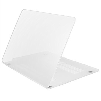 iDOO Matte Rubber Coated Soft Touch Plastic Hard Case for The New Macbook 12 inch Retina Model A1534 Transparent