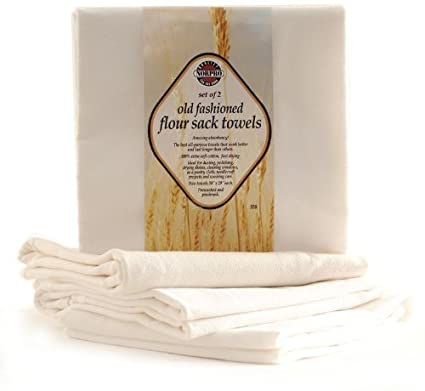 Norpro 358 Flour Sack Towels, Off-White