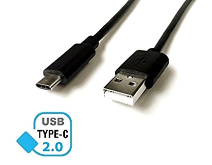 USB Type C (USB-C) to USB 2.0 Type A Charging and Sync Cable for Moto Z, Google Nexus 5X, 6P, Pixel XL, Nextbit Robin, HTC 10, LG V20, G5, Sony Xperia XZ, Lumia 950 and Type-C Phone(Black 1M)