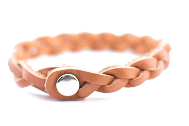 The Oil Lab Braided Leather Diffuser Bracelet