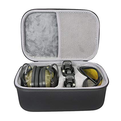 co2CREA Hard Travel Storage Carrying Case Bag for Howard Leight Impact Sport OD Electric Earmuff   Maglula ltd. UpLULA Pistol Magazine Loader/Unloader