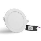 Coidak 12W Round LED Panel Light 67-Inch Cool White Ultra-thin Downlight with LED Driver
