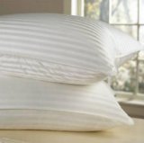 LUXURIOUS Two 2 Goose Down Pillows - 1200 Thread Count 100 Egyptian Cotton Cover  Soft King Size Set of 2 Pillows