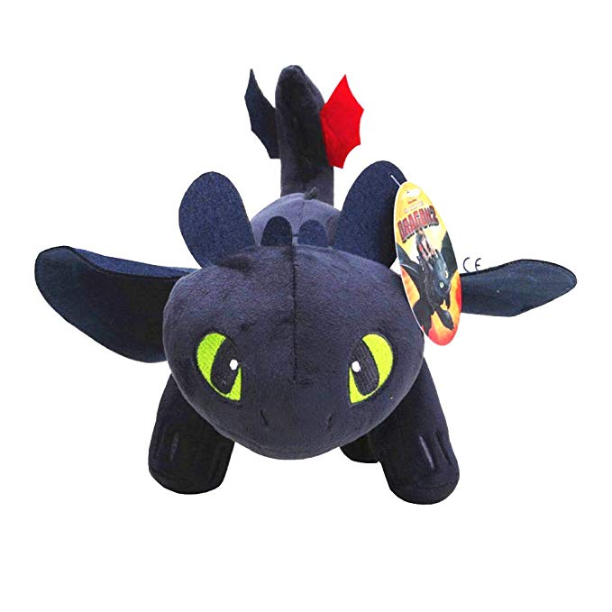 How to Train Your Dragon Night Fury Toothless Night Fury Stuffed Animal Plush Doll Toy Dragons Defenders of Berk 10inch