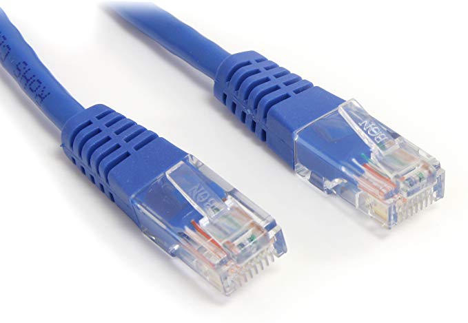 StarTech.com Cat5e Ethernet Cable - 6 ft - Blue - Patch Cable - Molded Cat5e Cable - Short Network Cable - Ethernet Cord - Cat 5e Cable - 6ft