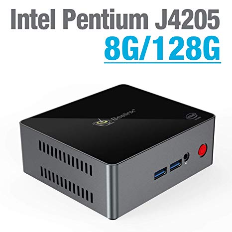 Mini PC Windows 10 - Beelink Gemini J45 8 128G Dual Screen Output Mini 64-bit Desktop Computer [ Intel Pentium J4205 Quad Core / 1000Mbps/LAN / 2.4 5.8G WiFi / 4xUSB 2xHDMI ]