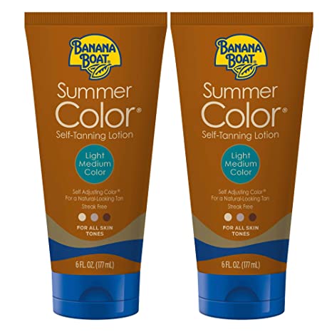 Banana Boat Summer Color Sunless Tanning Light/Medium 6 Ounce Twin Pack