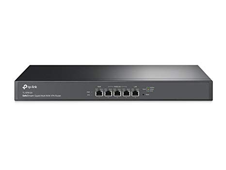 TP-Link SafeStream TL-ER6120 Gigabit Broadband 19"1U Rackmount 64-bit dual core VPN Router, 800M NAT throughput, 150k Concurrent Sessions, 100 IPSec VPN Tunnels, 4 WAN Load balance or auto failover