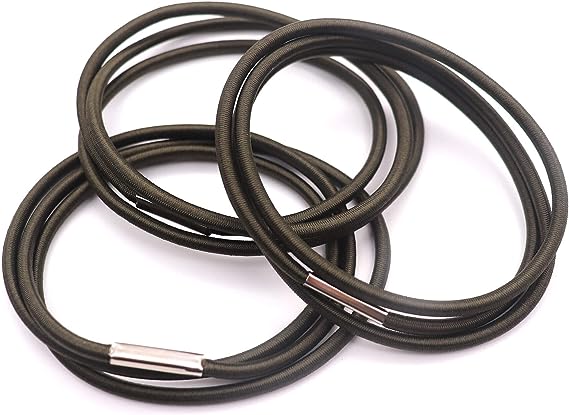 Trash Can Bands Fits 13 to 30 Gallon Trash Cans, Hongmed Garbage Can Rubber Bands, Olive Green, 3 Count (Pack of 1)