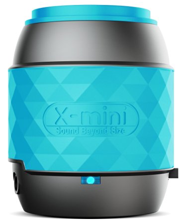 X-Mini WE XAM17-B Wireless Bluetooth Portable Thumb Size Speaker Compatible with iPhone/iPad/iPod/Smartphones/Tablets/MP3 Player/Laptop - Blue