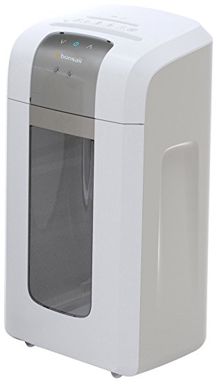 Bonsaii EverShred Pro 4S16 6-Sheet Micro-Cut Paper/CD/Credit Card Shredder,60 Mintues Continuous Running with 4 Easy Move Casters,High Security P-5,White