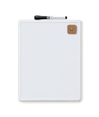 U Brands Contempo Magnetic Dry Erase Board, 8.5 x 11 Inches, White Frame