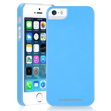 iPhone SE Case, CaseCrown Bonbons Snap On Case (Bubblegum Blue)