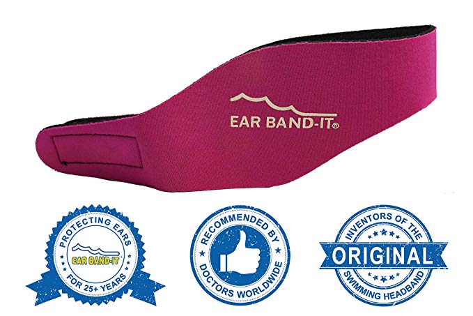 Ear Band-It Swimming Headband - Invented by Physician - Keep Water Out, Hold Ear Plugs in - The Original Swimmer's Headband - Doctor Recommended - Secure Earplugs