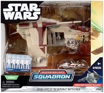 Star Wars Grand Army of The Republic Battle Pack LAAT Gunship Micro Galaxy Squadron (4 Different Versions - Randomly Selected by Seller)