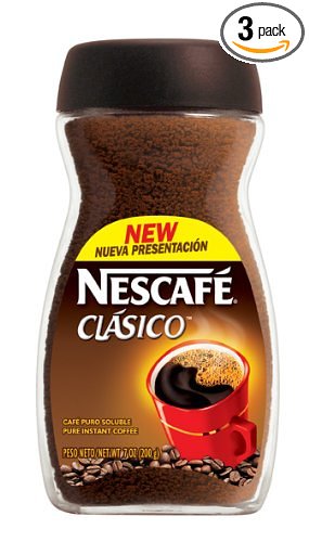 Nescafe Clasico Instant Coffee, 7-Ounce Jars (Pack of 3)