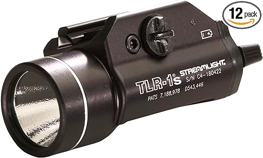 Streamlight 69211 TLR-1s 300-Lumen Weapon Mounted Light with Strobe, Earless Screw and Rail Locating Keys, Black