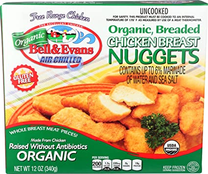 Bell & Evans, Chicken Nugget Organic Frozen, 12 Ounce