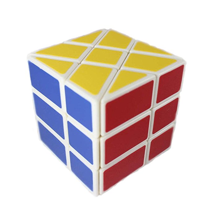 GoodPlay YONGJUN(YJ) Windmill Cube Puzzle wheel cube 3x3x3 Shape Mod Twisty Puzzle Toy 3x3 sticker White