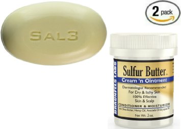 SPECIAL PACKAGE - 10% Sulfur Ointment + 10% Sulphur, 3% Salicylic Acid SAL3 Soap Cleansing Bar