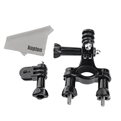 Kupton Bike Handlebar Seatpost Mount Three-way Adjustable Pivot Arm for GoPro Hero 6/5 / Hero 5 Session/ Hero Session/ Hero 4 EK7000