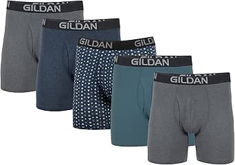 Gildan Men's Underwear Cotton Stretch Boxer Briefs, Multipack