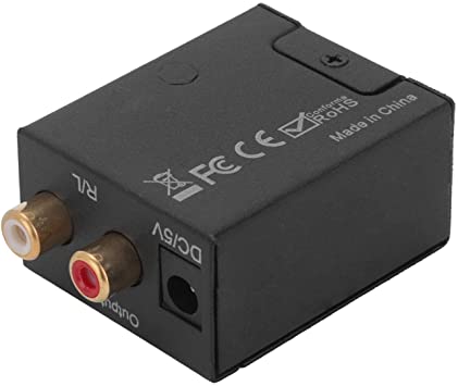 YORKING Analog-to-digital Audio Converter Digital Optical Coaxial Toslink to Analog RCA L/R Audio Adapter Converter USB With Optical Cable