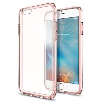 Spigen Ultra Hybrid AIR CUSHION Rose Crystal Clear back panel  TPU bumper for iPhone 6 2014  6s 2015 - Rose Crystal SGP11722