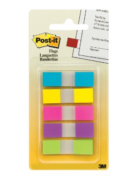 Post-it Index Small in Portable pack W12xH43mm Bright Colours Ref 683-5Cb [Pack of 100]