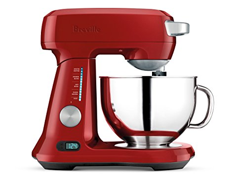 Breville BEM800CBXL Scraper Mixer Pro Stand Mixer, Cranberry Red