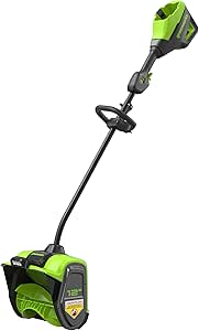 Greenworks 80V 12" Brushless Cordless Snow Shovel with LED Light, 2.0Ah Battery and Charger Included