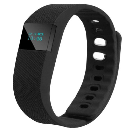 Lookatool Smart Wrist Band Sleep Sports Fitness Activity Tracker Pedometer Bracelet Watch Black
