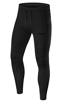 TCA Men’s Power Running Tights with Zip Pockets and Hems