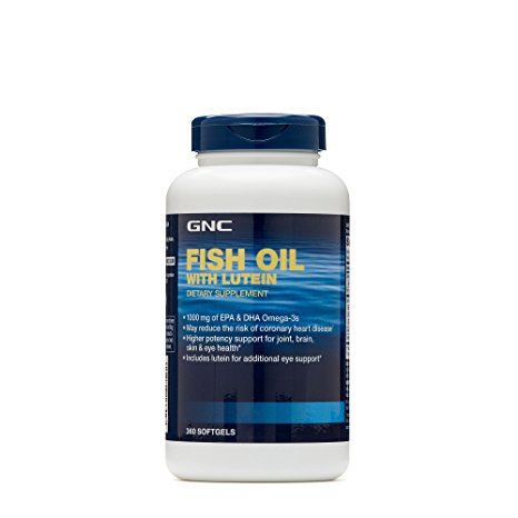 GNC Fish Oil with Lutein 360 softgels