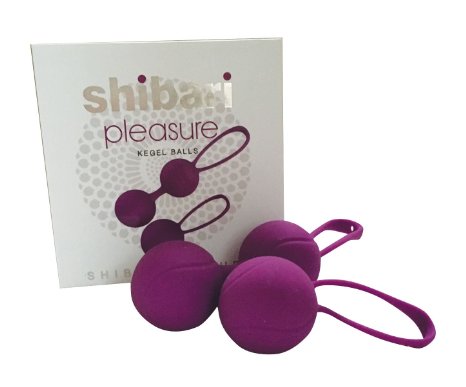 Shibari Kegel Dual Weighted High Grade Silicone Exercise Kit for Bladder Control and Pelvic Floor, Purple