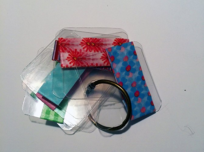 Washi Ring for your key chain, take washi wherever you go. 8 Samples of washi 24" each included. Washi samples will vary. Your color choice of ring. Ring easily opens to attach to your key chain.