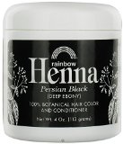 Rainbow Research Henna Powder Color and Conditioner Parisian Black 4 oz 2 pack