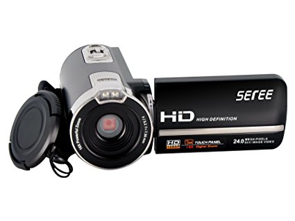 SEREE HDV-302S FHD 1080P 30FPSDigital Video Camcorder Night Vision Wide Angle Macro Fisheye Shooting 24MP 3 Inch Touch Screen Camera