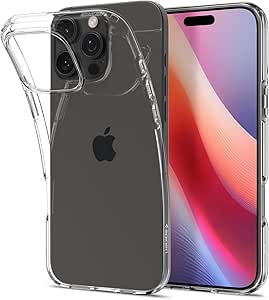 Spigen Liquid Crystal Case Compatible with iPhone 16 Pro - Crystal Clear