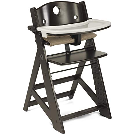Keekaroo Height Right Highchair with Tray - Espresso Base