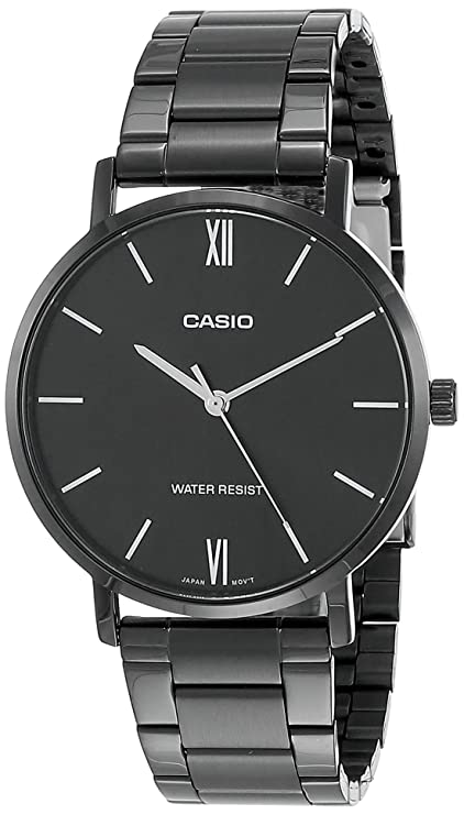 Casio Analog Black Dial Men's Watch-MTP-VT01B-1BUDF