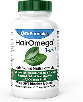 Hairomega 3-in-1 Advanced Hair Loss Supplement - 120 Tablets