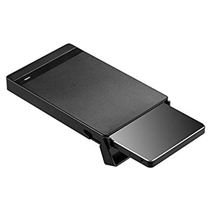 External Hard Drive Case, USB 3.0 Enclosure for 2.5 inch Hard Drive, TOOL FREE Laptop Hard Drive Case for 9.5mm 7mm SSD HDD SATA UASP, WD, Toshiba, Seagate, Samsung