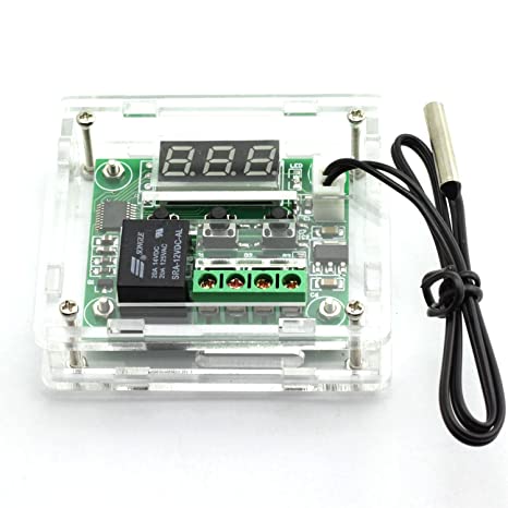 E-outstanding Temperature Controller DC 12V Digital Cooling/Heating Temp Thermostat -50-100 Degree Controlled Switch Module W1209   Acrylic Box